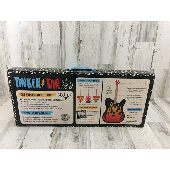 Tinker Tar Tinkertar Rainbow Heart Toy Guitar Music Book 1 String NEW - Picture 2 of 4